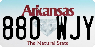 AR license plate 880WJY