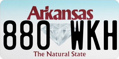 AR license plate 880WKH