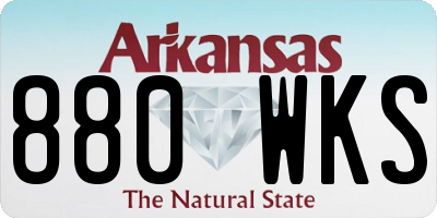 AR license plate 880WKS