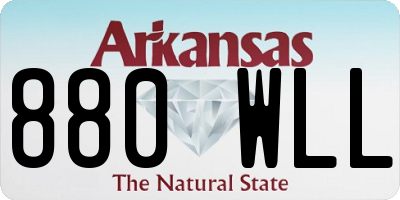 AR license plate 880WLL