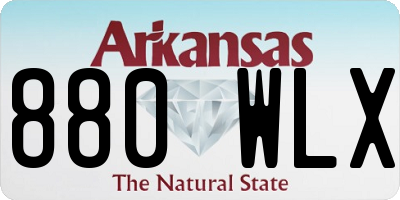 AR license plate 880WLX