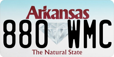 AR license plate 880WMC