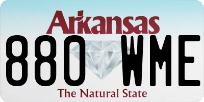 AR license plate 880WME
