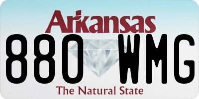 AR license plate 880WMG