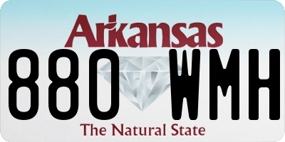 AR license plate 880WMH