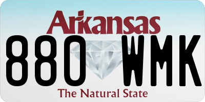 AR license plate 880WMK