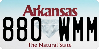 AR license plate 880WMM
