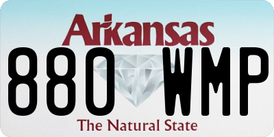 AR license plate 880WMP