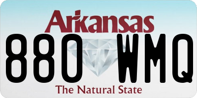 AR license plate 880WMQ