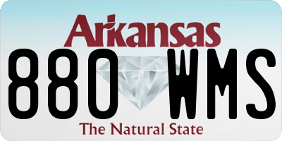 AR license plate 880WMS
