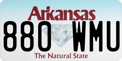 AR license plate 880WMU