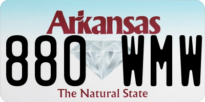 AR license plate 880WMW