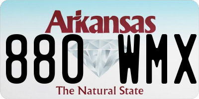 AR license plate 880WMX