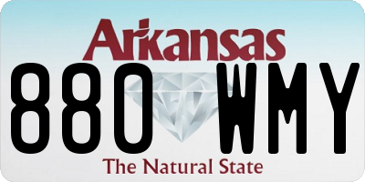 AR license plate 880WMY