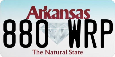 AR license plate 880WRP