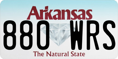 AR license plate 880WRS