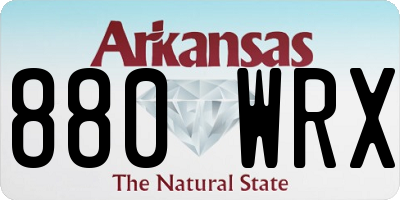 AR license plate 880WRX