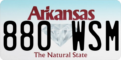 AR license plate 880WSM