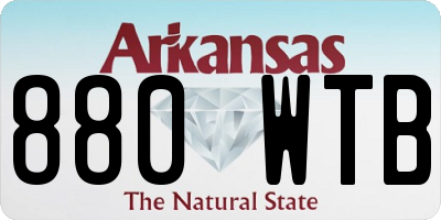 AR license plate 880WTB
