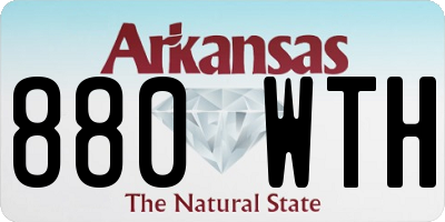 AR license plate 880WTH