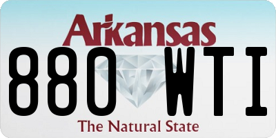 AR license plate 880WTI