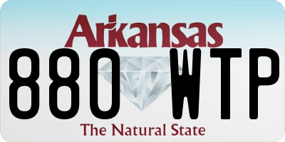 AR license plate 880WTP