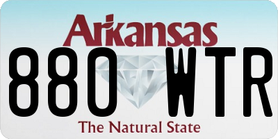 AR license plate 880WTR