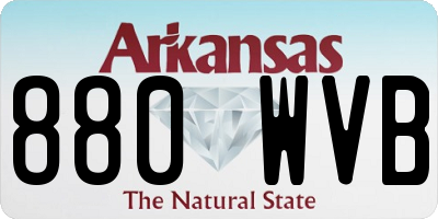 AR license plate 880WVB