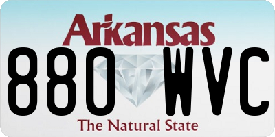 AR license plate 880WVC