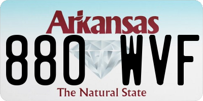 AR license plate 880WVF