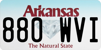AR license plate 880WVI
