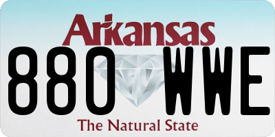 AR license plate 880WWE