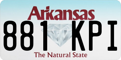 AR license plate 881KPI