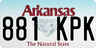 AR license plate 881KPK