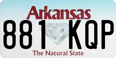AR license plate 881KQP