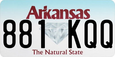 AR license plate 881KQQ