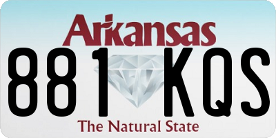 AR license plate 881KQS