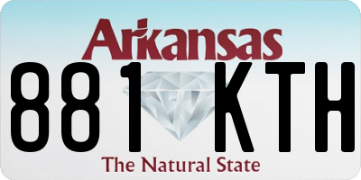 AR license plate 881KTH