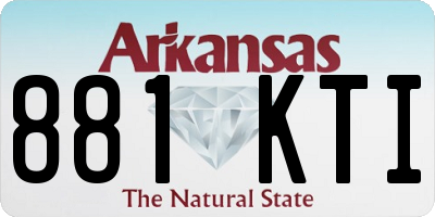 AR license plate 881KTI