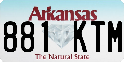 AR license plate 881KTM