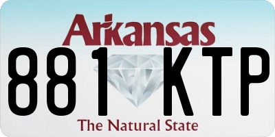 AR license plate 881KTP