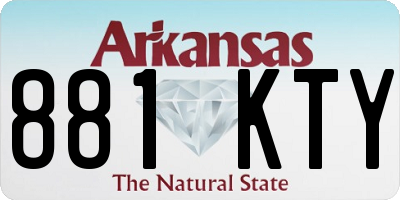 AR license plate 881KTY