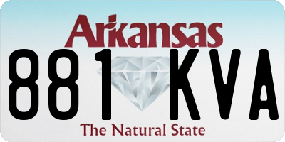 AR license plate 881KVA