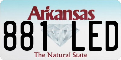 AR license plate 881LED