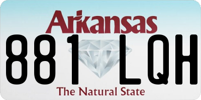 AR license plate 881LQH
