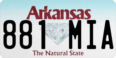 AR license plate 881MIA
