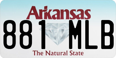 AR license plate 881MLB
