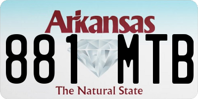 AR license plate 881MTB