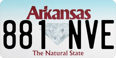 AR license plate 881NVE