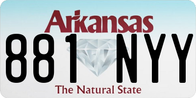 AR license plate 881NYY